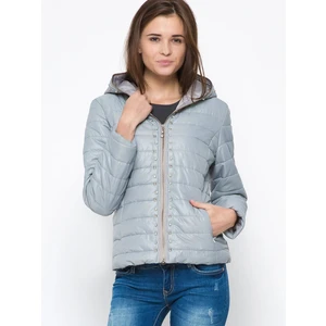 Jacket decorated with studs gray