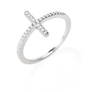 Amen Trblietavý strieborný prsteň so zirkónmi Diamonds RCRBBZ 52 mm