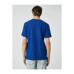 Koton Embroidered Motto T-Shirt, Crew Neck Short Sleeved
