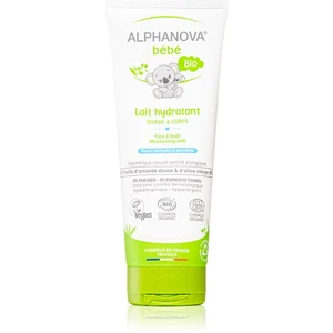 Alphanova Baby Bio hydratační mléko na tělo a obličej pro děti od narození 200 ml