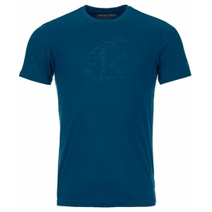 Ortovox Camisa para exteriores 120 Tec Lafatscher Topo T-Shirt M Petrol Blue XL