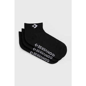 Ponožky Converse 3-pak čierna farba