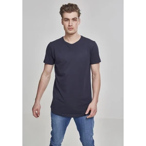 Shaped Long Tee navy