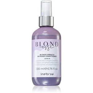 Inebrya BLONDesse Blonde Miracle Bi-Phase Conditioner 2fázový bezoplachový kondicionér pro blond vlasy 200 ml