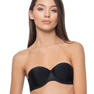 Self-supporting bra with removable back - black