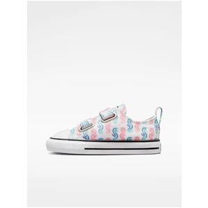 Bílé holčičí vzorované tenisky Converse Taylor All Star - unisex