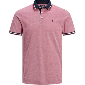 Jack&Jones Pánské polo triko JJEPAULOS POLO SS NOOS Rio Red SLIM FIT M