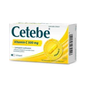 Cetebe® Vitamin C 500 mg s postupným uvolňováním 30 kapslí