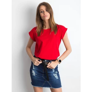 Plain women´s red t-shirt