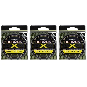 Matrix splétaná šňůra horizon x coated braid 150 m - 0,12 mm 7,5 kg