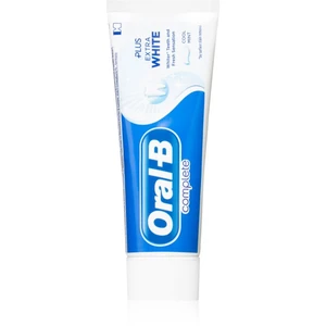 Oral B Complete Plus Extra White bieliaca zubná pasta pre kompletnú starostlivosť Cool Mint 75 ml