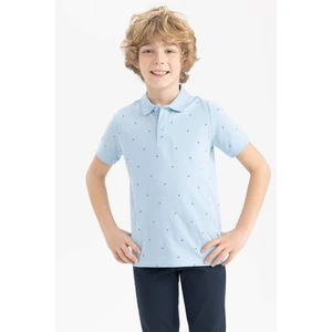 DEFACTO Boy Regular Fit Polo Neck Pique Short Sleeved Polo T-Shirt