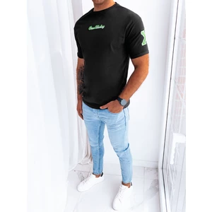 Black men's T-shirt with Dstreet patches