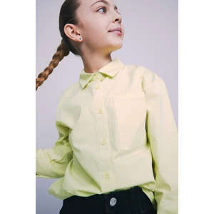 DEFACTO Girls Oversize Fit Poplin Long Sleeve Shirt