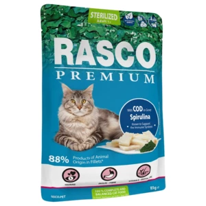 Kapsička Rasco Premium Cat Adult Sterilized Cod in Gravy 85g