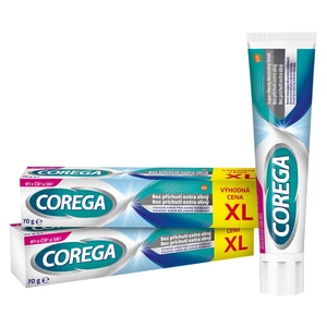 Corega Extra Strong No Flavour fixačný krém pre zubnú náhradu 2x70 g