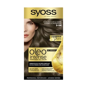 Syoss Oleo Intense permanentní barva na vlasy s olejem odstín 5-54 Ashy Light Brown 1 ks