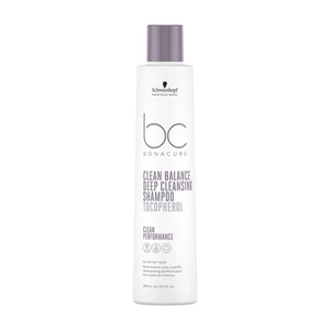 Schwarzkopf Professional BC Bonacure Clean Balance Deep Cleansing Shampoo Tocopherol szampon głęboko oczyszczający do wszystkich rodzajów włosów 250 m
