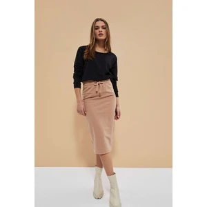 Sweatshirt skirt - beige