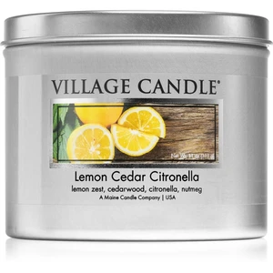 Village Candle Lemon Cedar Citronella vonná svíčka v plechovce 311 g