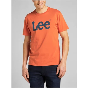 Oranžové pánské tričko Lee Wobbly - Pánské