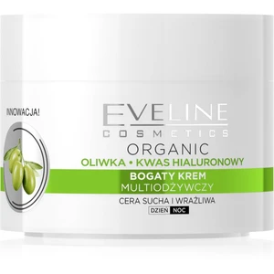 Eveline Cosmetics Green Olive denní i noční hydratační krém s protivráskovým účinkem s výtažkem z oliv 50 ml