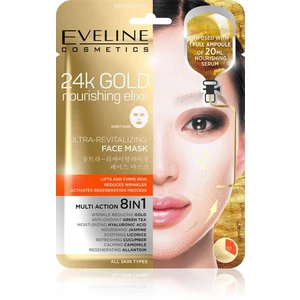 Eveline Cosmetics 24k Gold Nourishing Elixir liftingová maska 1 ks