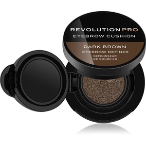 Revolution PRO Eyebrow Cushion farba na obočie v hubke odtieň Dark Brown 2.2 g