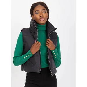 Black quilted vest OCH BELLA
