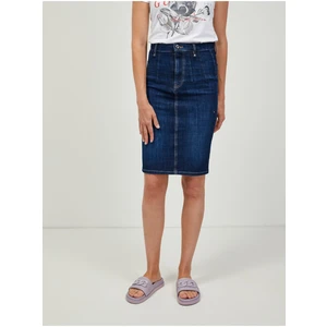 Dark blue denim skirt Guess - Women