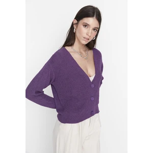 Trendyol Cardigan - Purple - Regular fit