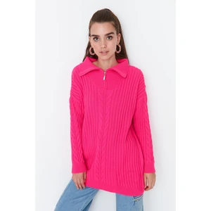 Trendyol Sweater - Pink - Regular fit