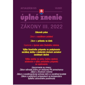 Aktualizácia III/5 2022 – Sociálne poistenie, Zákonník práce