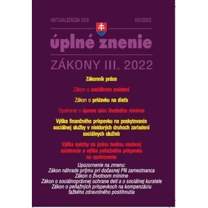 Aktualizácia III/5 2022 – Sociálne poistenie, Zákonník práce