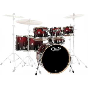 PDP by DW Concept Shell Pack 7 pcs 22" Red To Black Fade