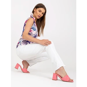 Light pink top with summer print RUE PARIS
