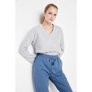 Trendyol Sweatshirt - Gray - Regular fit