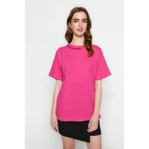 Trendyol T-Shirt - Pink - Boyfriend