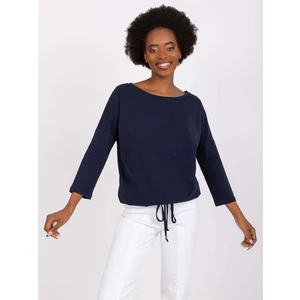 Basic dark blue blouse by Fiona