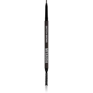 Mesauda Milano Sketch Brows automatická ceruzka na obočie s kefkou odtieň 104 Dark 0,09 g