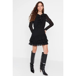 Trendyol Limited Edition Black Ruffle Dress