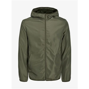 Khaki Mens Lightweight Hooded Jack & Jones Cali - Men