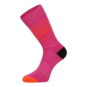 Merino wool socks ALPINE PRO PHALTE fuchsia red