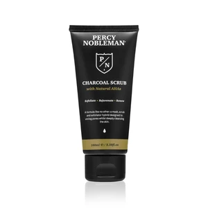 Percy Nobleman Charcoal Scrub čisticí pleťový peeling 3 v 1 100 ml