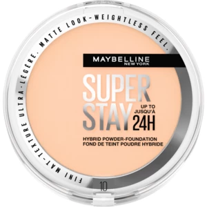 Maybelline SuperStay 24H Hybrid Powder-Foundation kompaktný púdrový make-up pre matný vzhľad odtieň 10 9 g