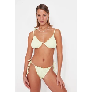 Trendyol Green Frilled Regular Leg Bikini Bottoms