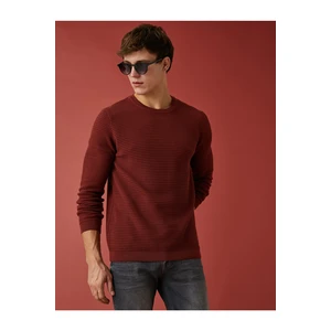 Koton Basic Knitwear Sweater Textured Crew Neck