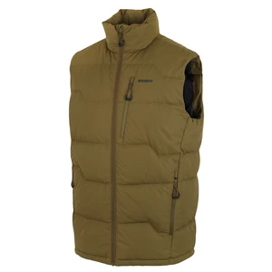 Husky Deep M M, dk. khaki Pánská péřová vesta na zip