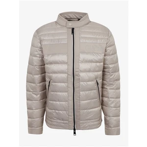 Light gray men's quilted jacket Guess - Men