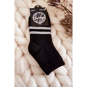 Youth Cotton Ankle Socks Black